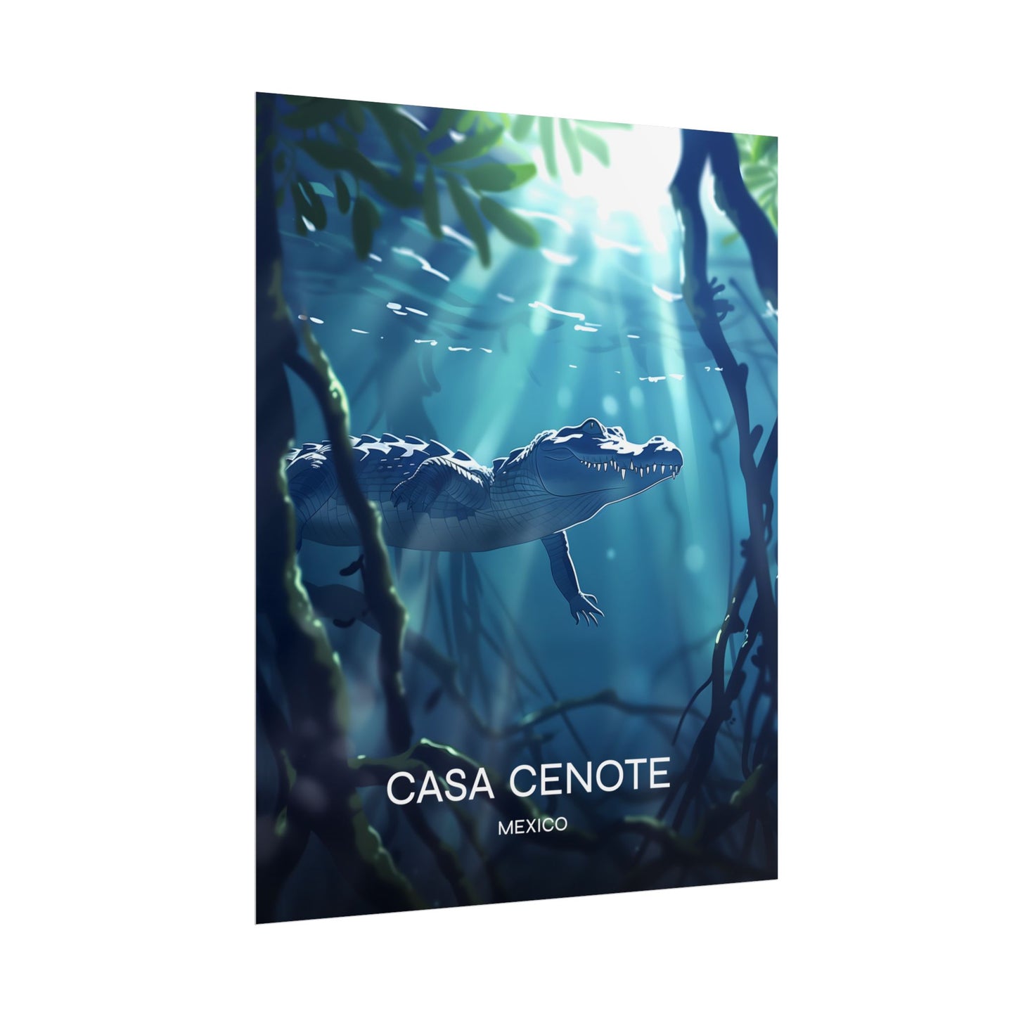 Casa Cenote Mexico Poster