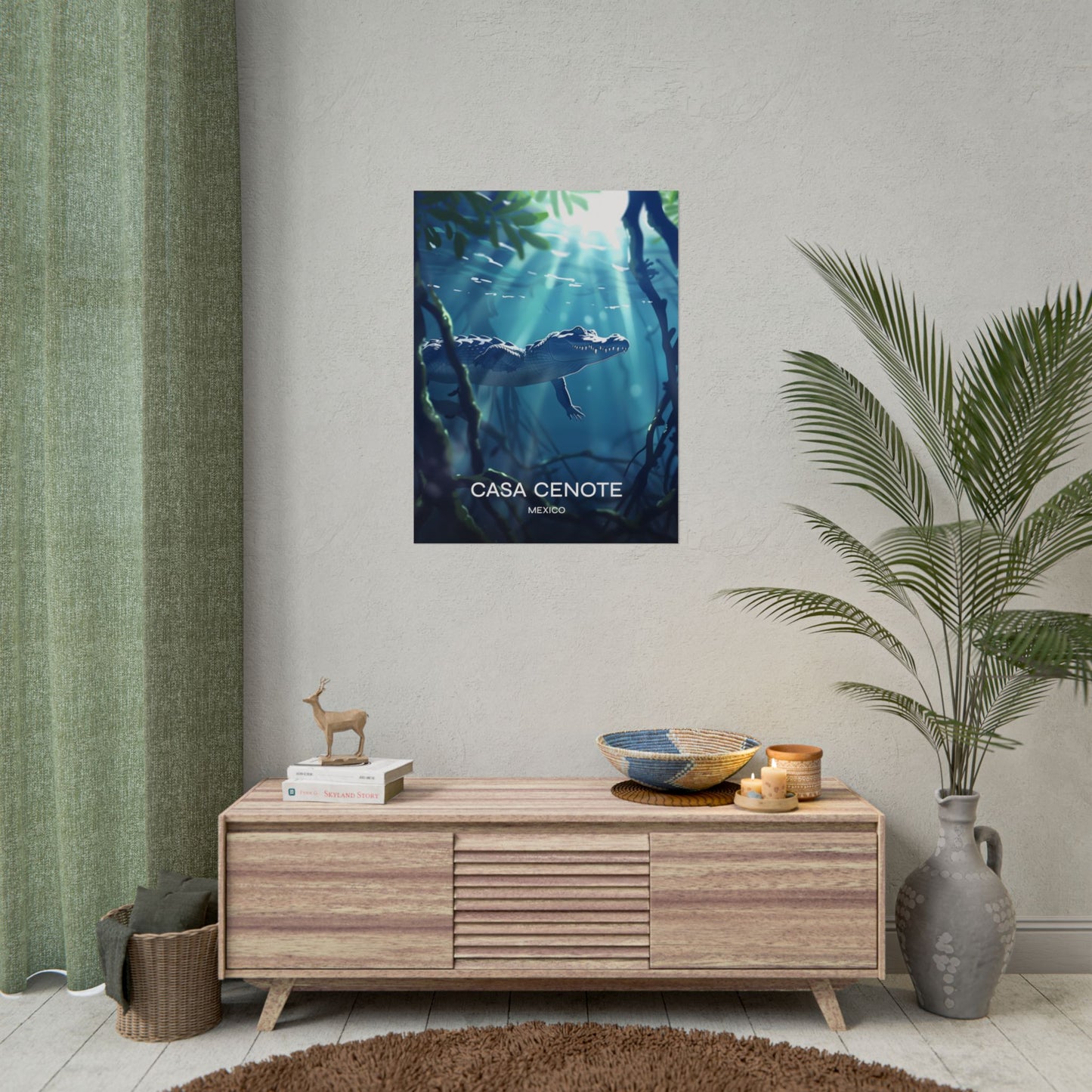 Casa Cenote Mexico Poster