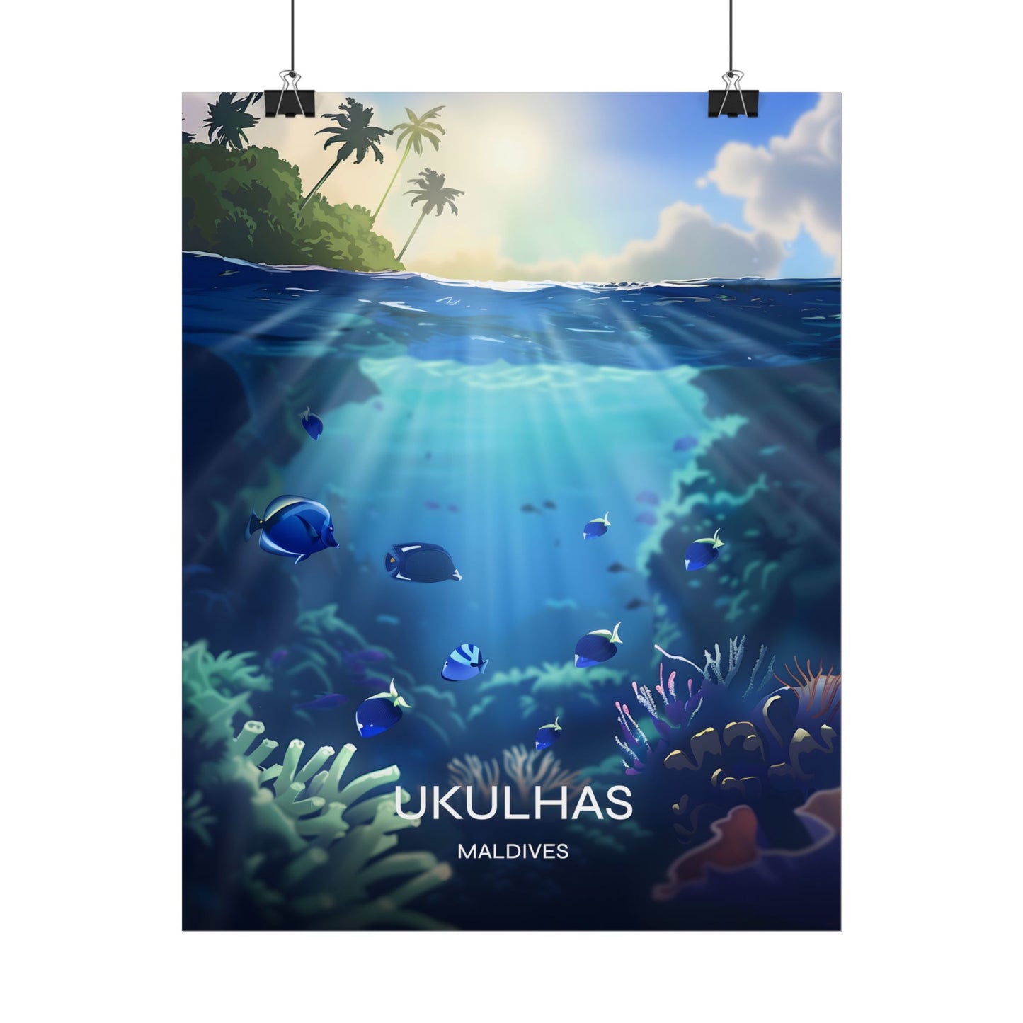 Ukulhas Maldives Poster