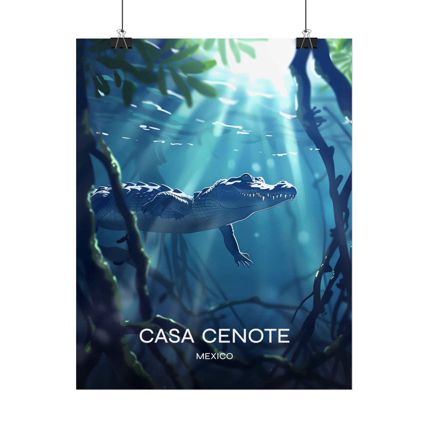 Casa Cenote Mexico Poster