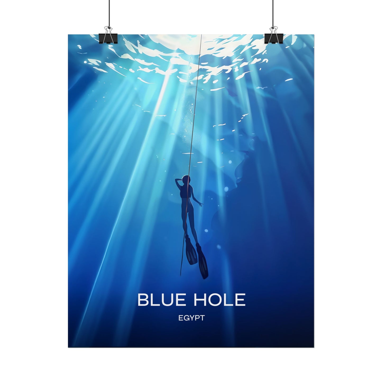 Blue Hole Egypt Poster