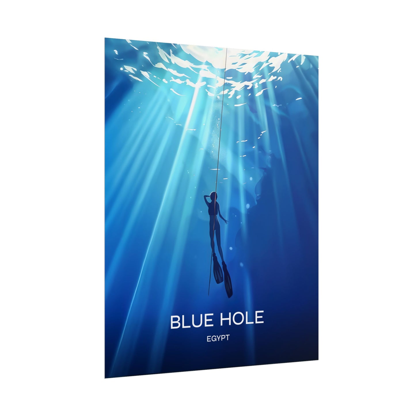 Blue Hole Egypt Poster