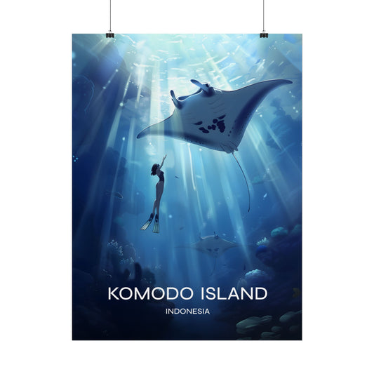 Komodo Island Indonesia Poster