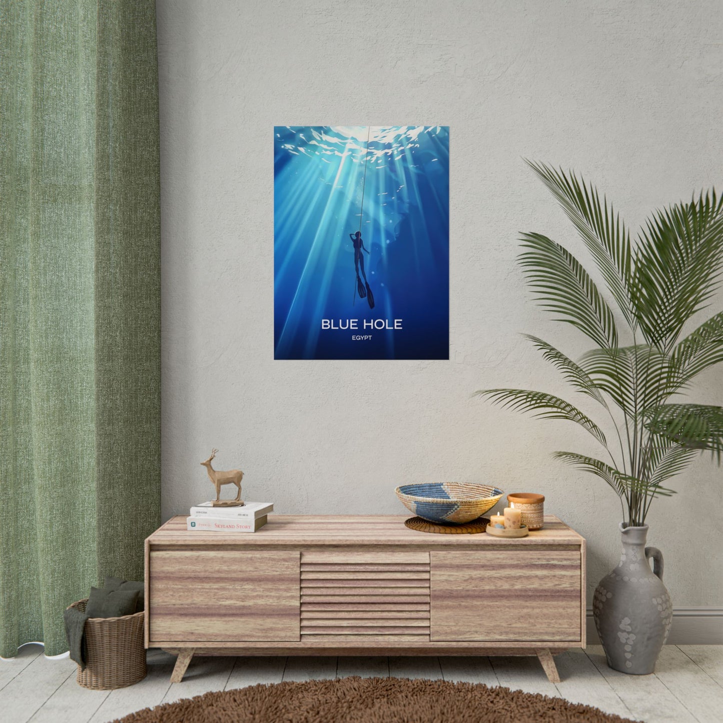 Blue Hole Egypt Poster