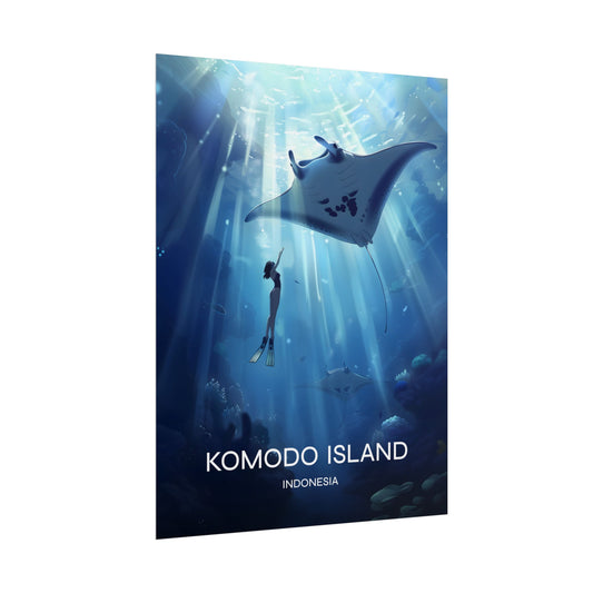 Komodo Island Indonesia Poster