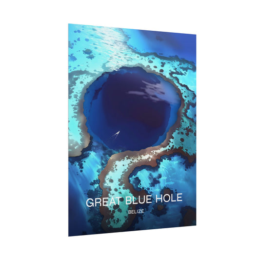 Great Blue Hole Belize Poster