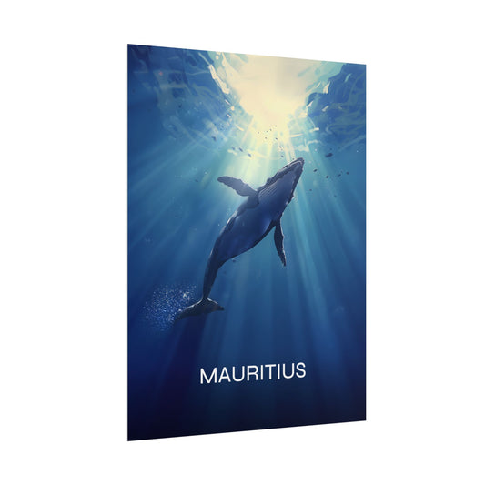 Mauritius Whale Poster