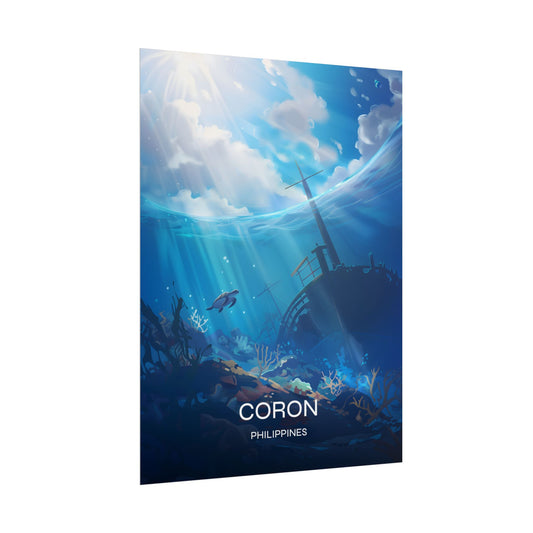 Coron Wreck Philippines Poster