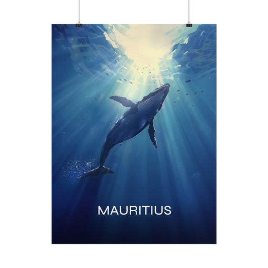 Mauritius Whale Poster